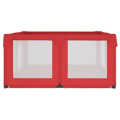 Laufstall mit 2 Türen Rot Oxford-Gewebe