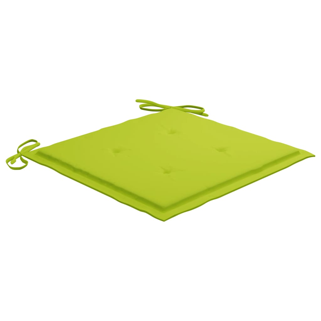 Gartenstühle 6 Stk. mit Kissen Massivholz Teak