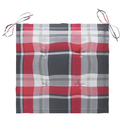 Stapelbare Gartenstühle mit Kissen 4 Stk. Massivholz Teak