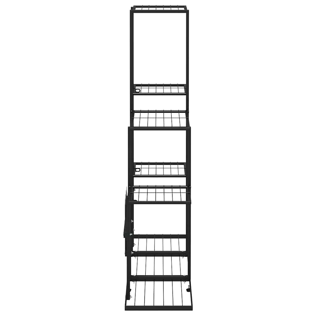 Blumenständer 94,5x25x88 cm Schwarz Metall