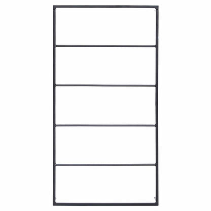 Handtuchständer Schwarz 60x10x116 cm Stahl