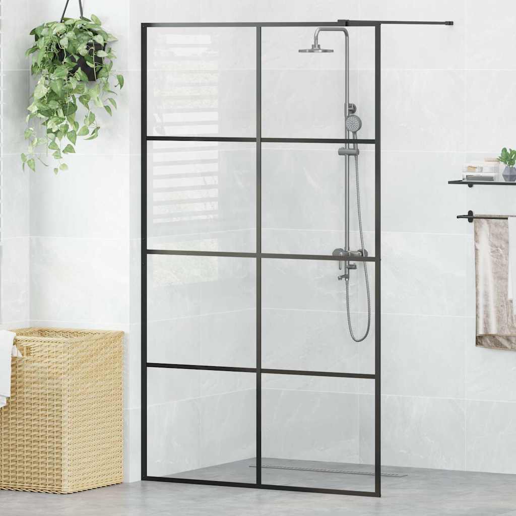 Duschwand für Begehbare Dusche mit Klarem ESG Glas 115x195 cm