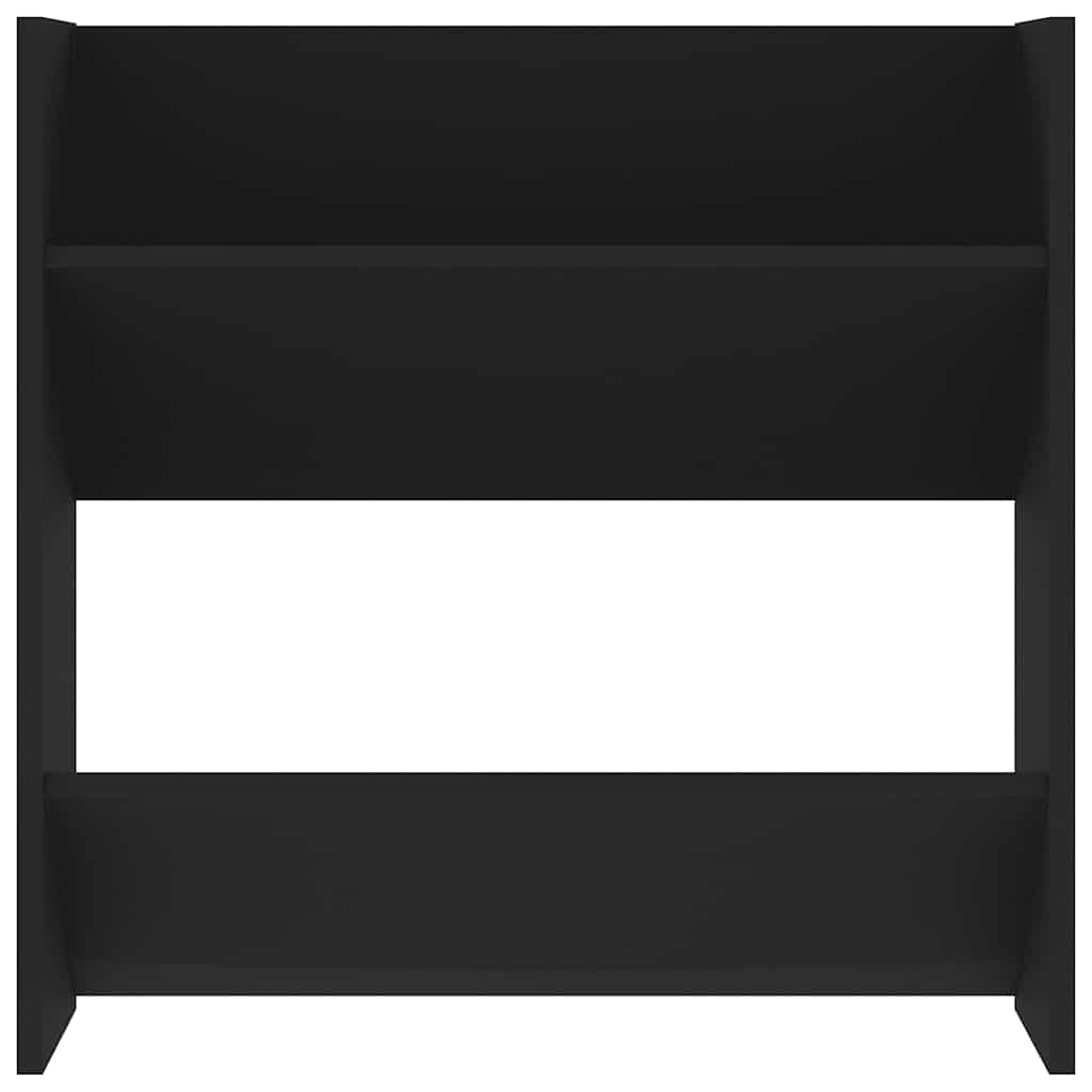 Wand-Schuhschrank Schwarz 60x18x60 cm Holzwerkstoff