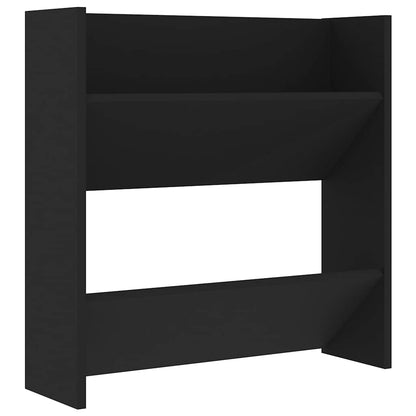 Wand-Schuhschränke 4 Stk. Schwarz 60x18x60 cm Holzwerkstoff