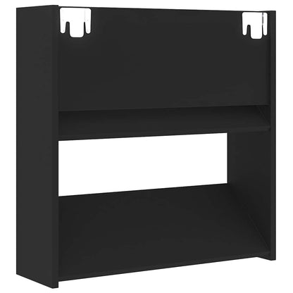 Wand-Schuhschränke 4 Stk. Schwarz 60x18x60 cm Holzwerkstoff