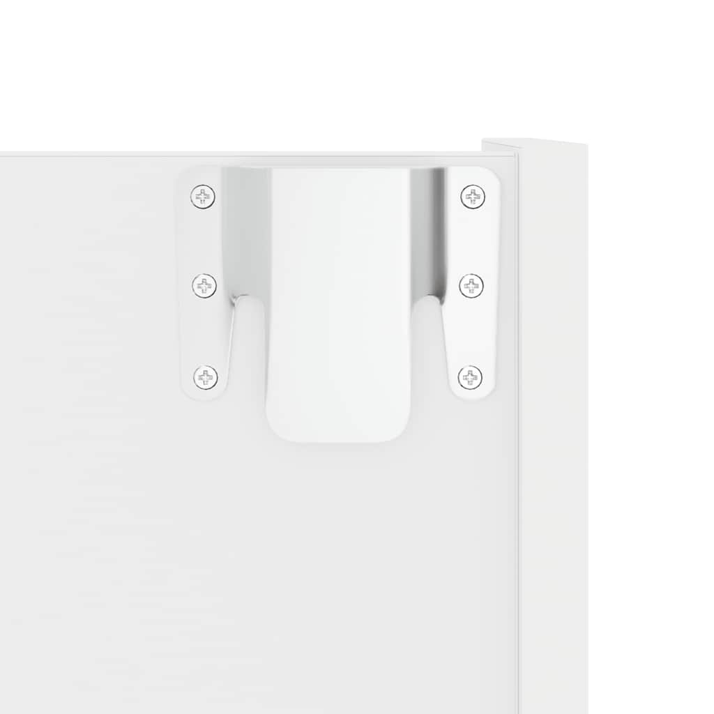 Wand-Schuhschrank Weiß 60x18x90 cm Holzwerkstoff