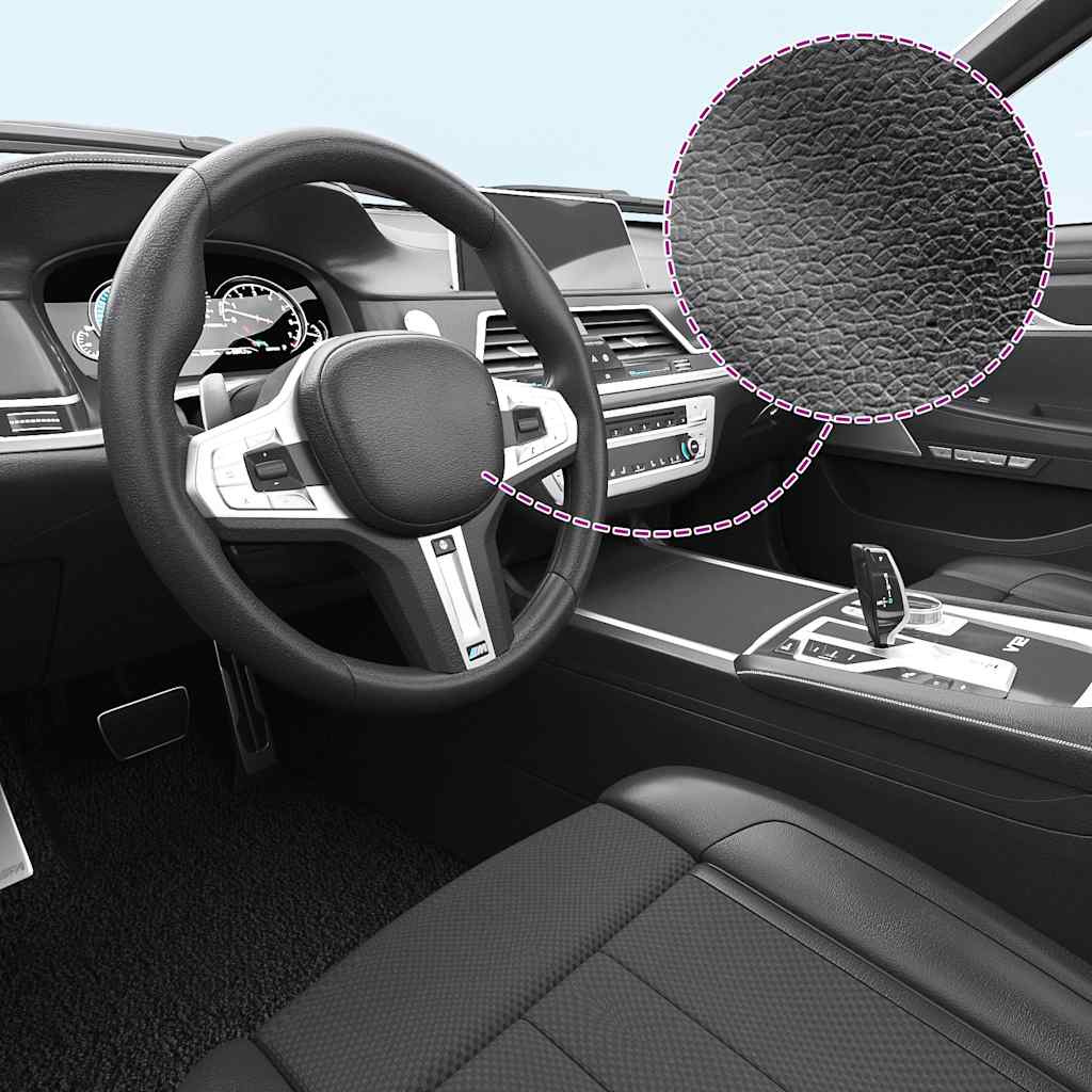 Autofolien 2 Stk. Matt-Schwarz 100x150 cm+50x150 cm