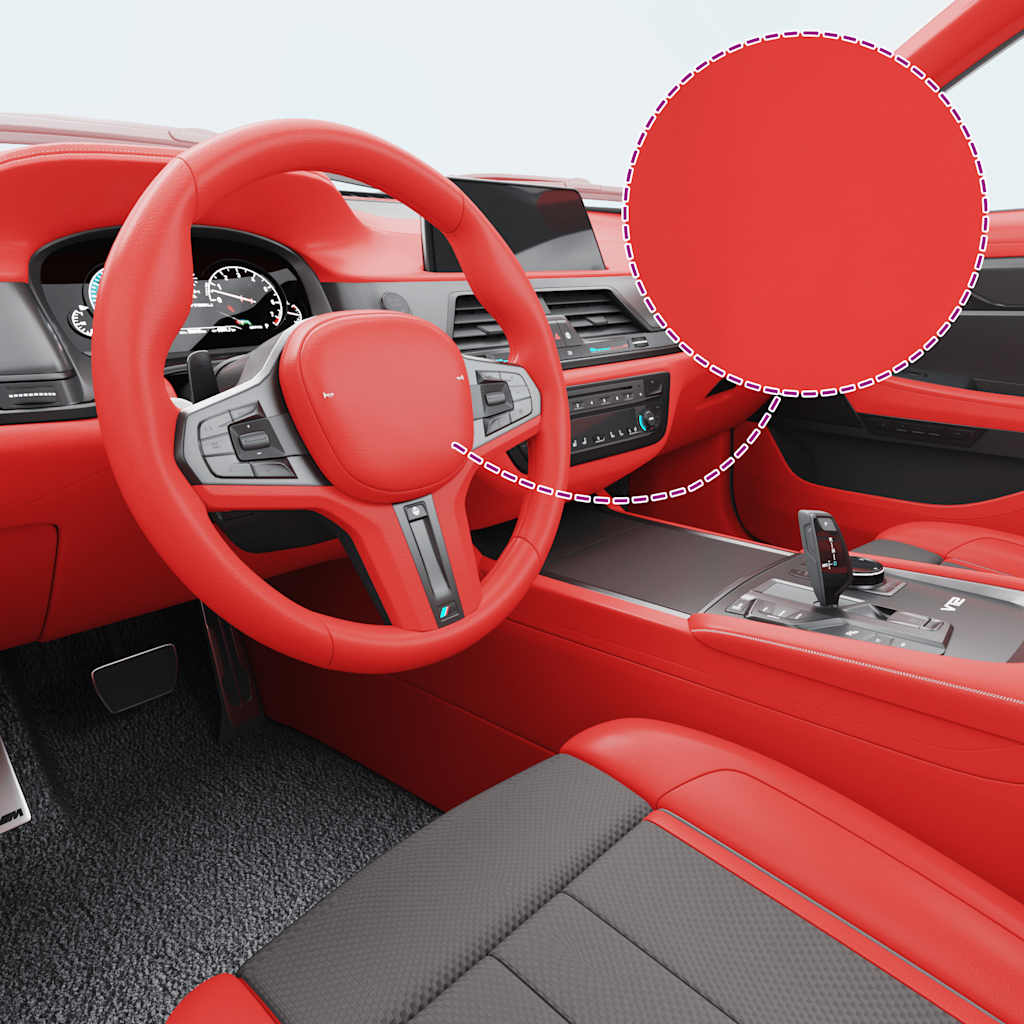 Autofolien 2 Stk. Matt-Rot 100x150 cm+50x150 cm