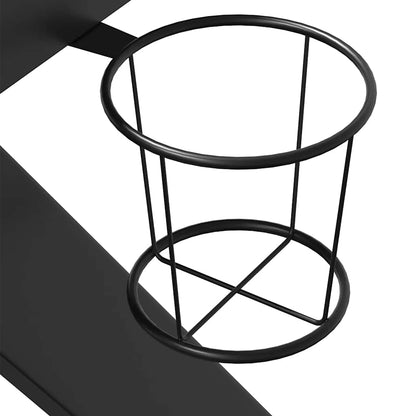 Gaming-Schreibtisch mit K-Gestell Schwarz und Rot 110x60x75 cm