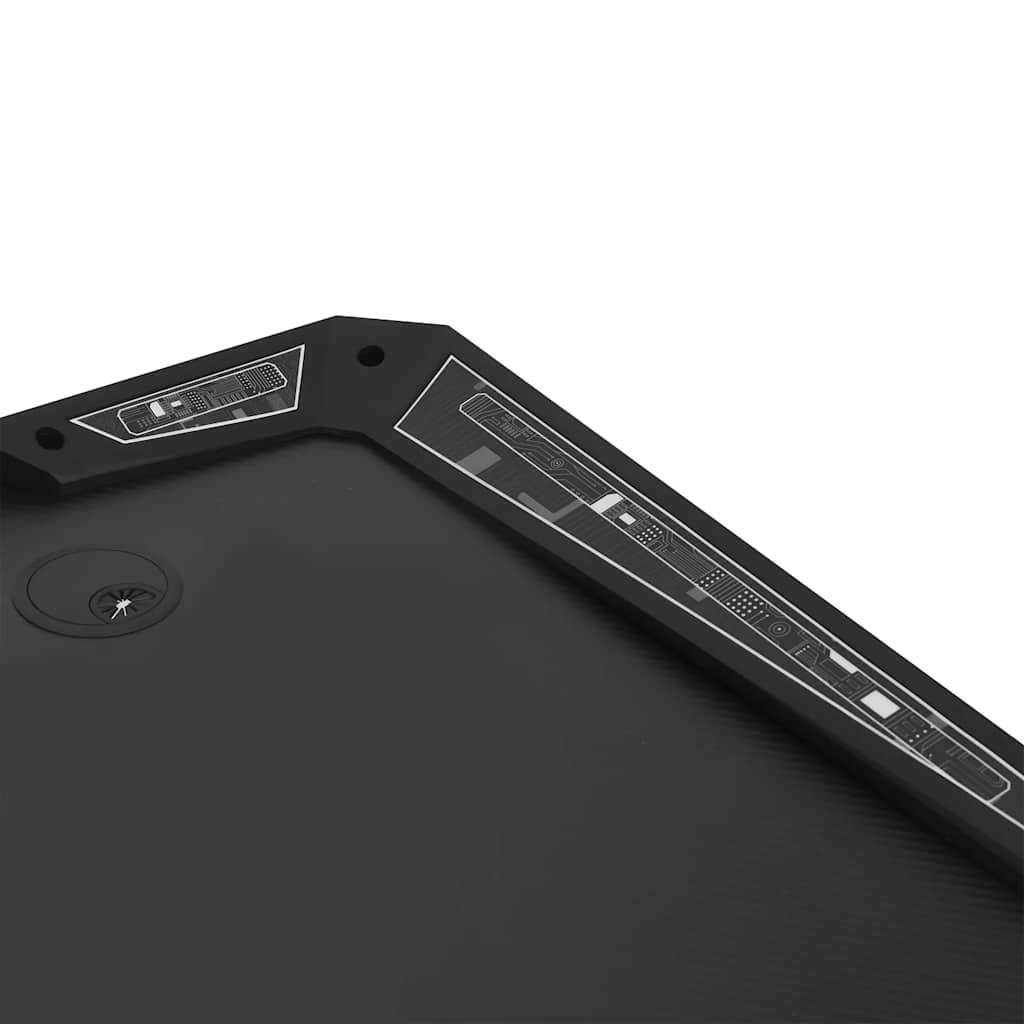 Gaming-Schreibtisch mit LED Y-Gestell Schwarz 110x60x75 cm