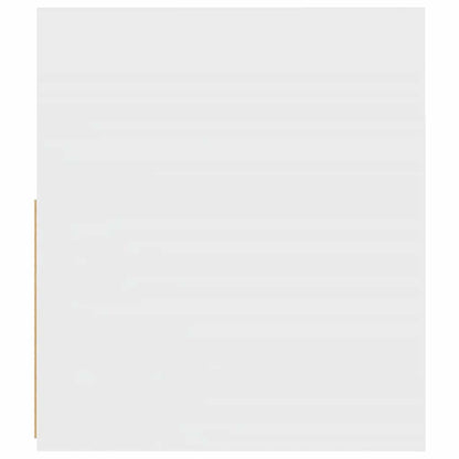 Nachttische 2 Stk. mit LEDs Weiß 60x35x40 cm