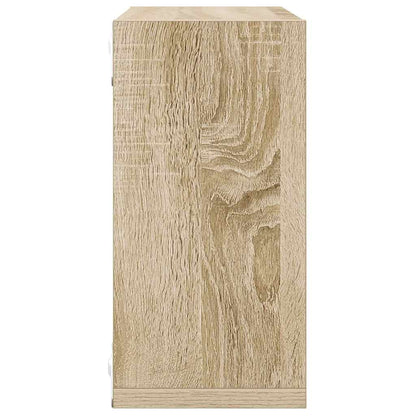 Würfelregale 2 Stk. Sonoma-Eiche 30x15x30 cm