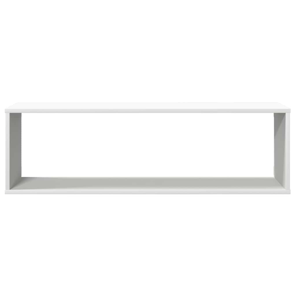 Würfelregale 4 Stk. Weiß 100x15x30 cm Holzwerkstoff