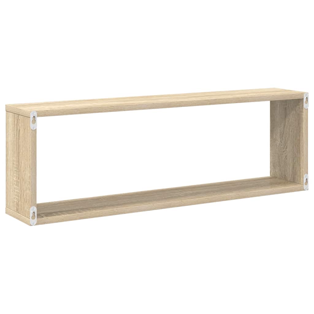 Würfelregale 4 Stk. Sonoma-Eiche 80x15x26,5 cm Holzwerkstoff