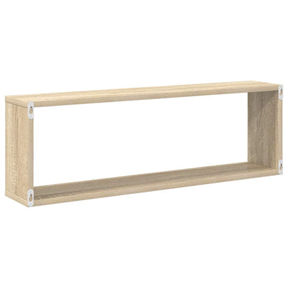 Würfelregale 4 Stk. Sonoma-Eiche 80x15x26,5 cm Holzwerkstoff