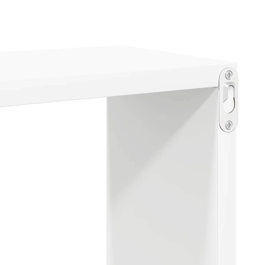 Würfelregale 6 Stk. Weiß 60x15x23 cm Holzwerkstoff