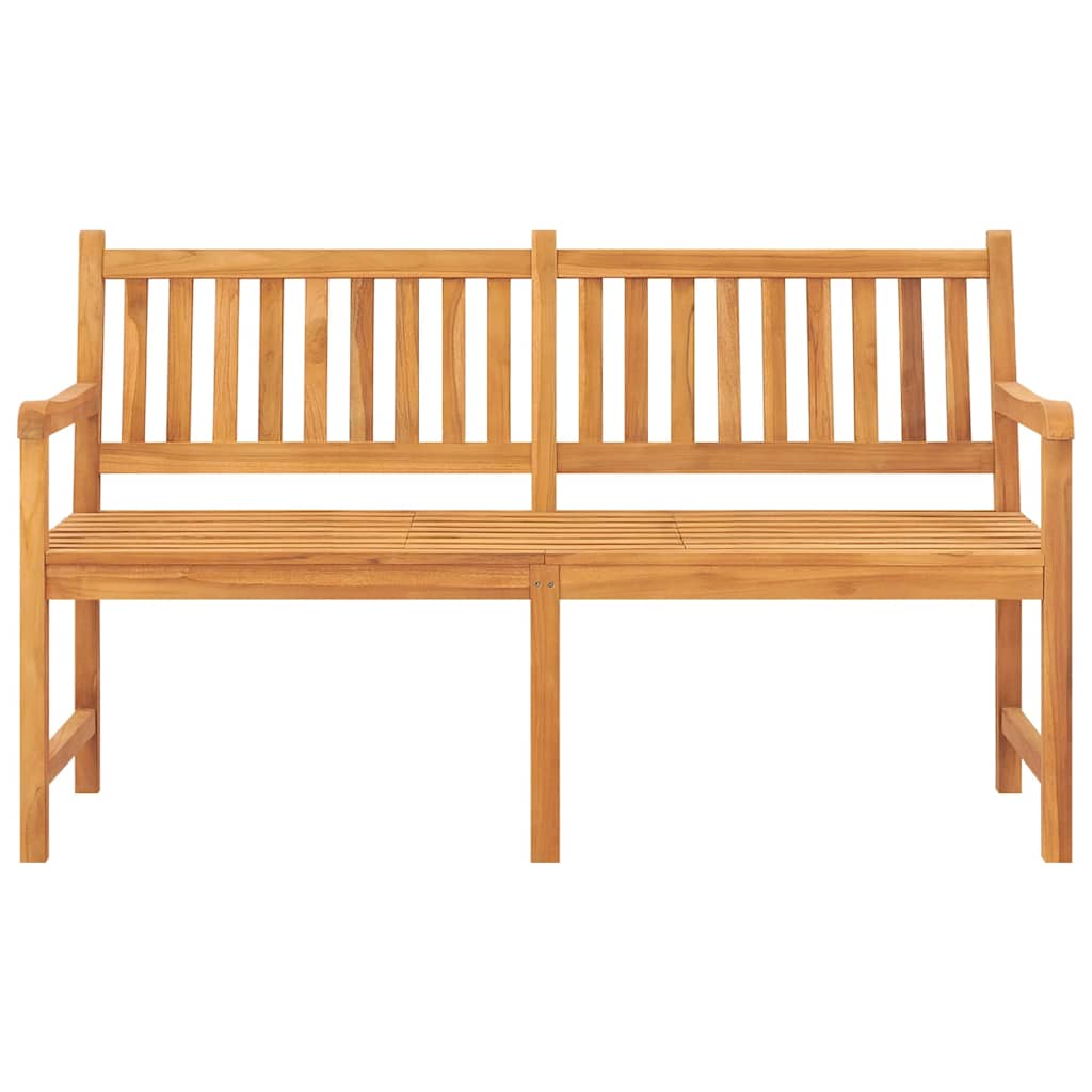 Gartenbank 3-Sitzer mit Tisch 150 cm Massivholz Teak