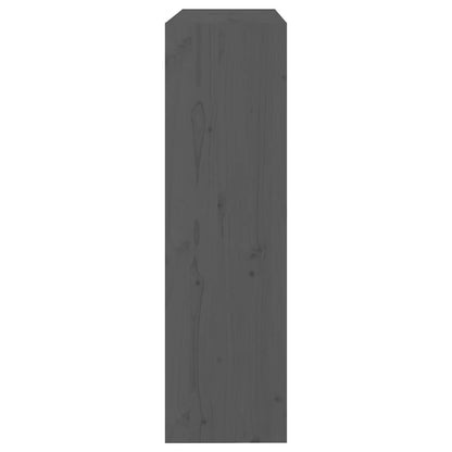 Bücherregal/Raumteiler Grau 80x30x103,5 cm Massivholz Kiefer