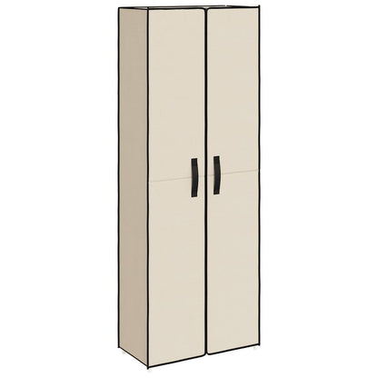 Schuhschrank Creme 60x30x166 cm Stoff