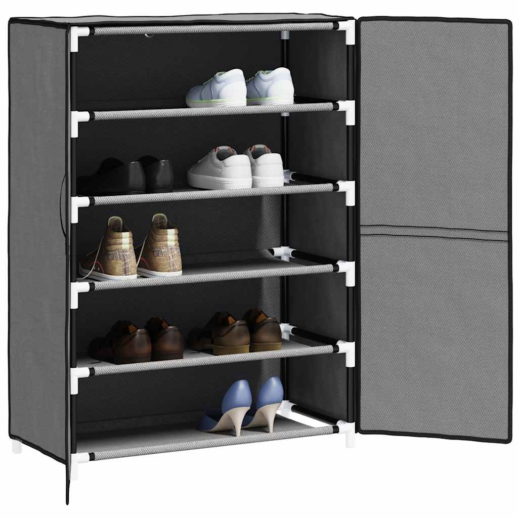 Schuhschrank Grau 60x28x90 cm Stoff