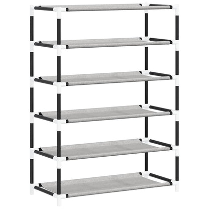 Schuhschrank Grau 60x28x90 cm Stoff