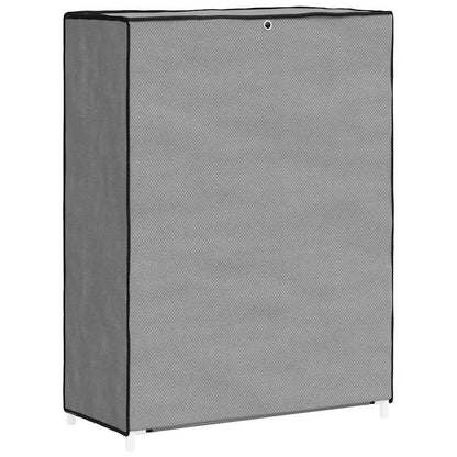Schuhschrank Grau 60x28x90 cm Stoff