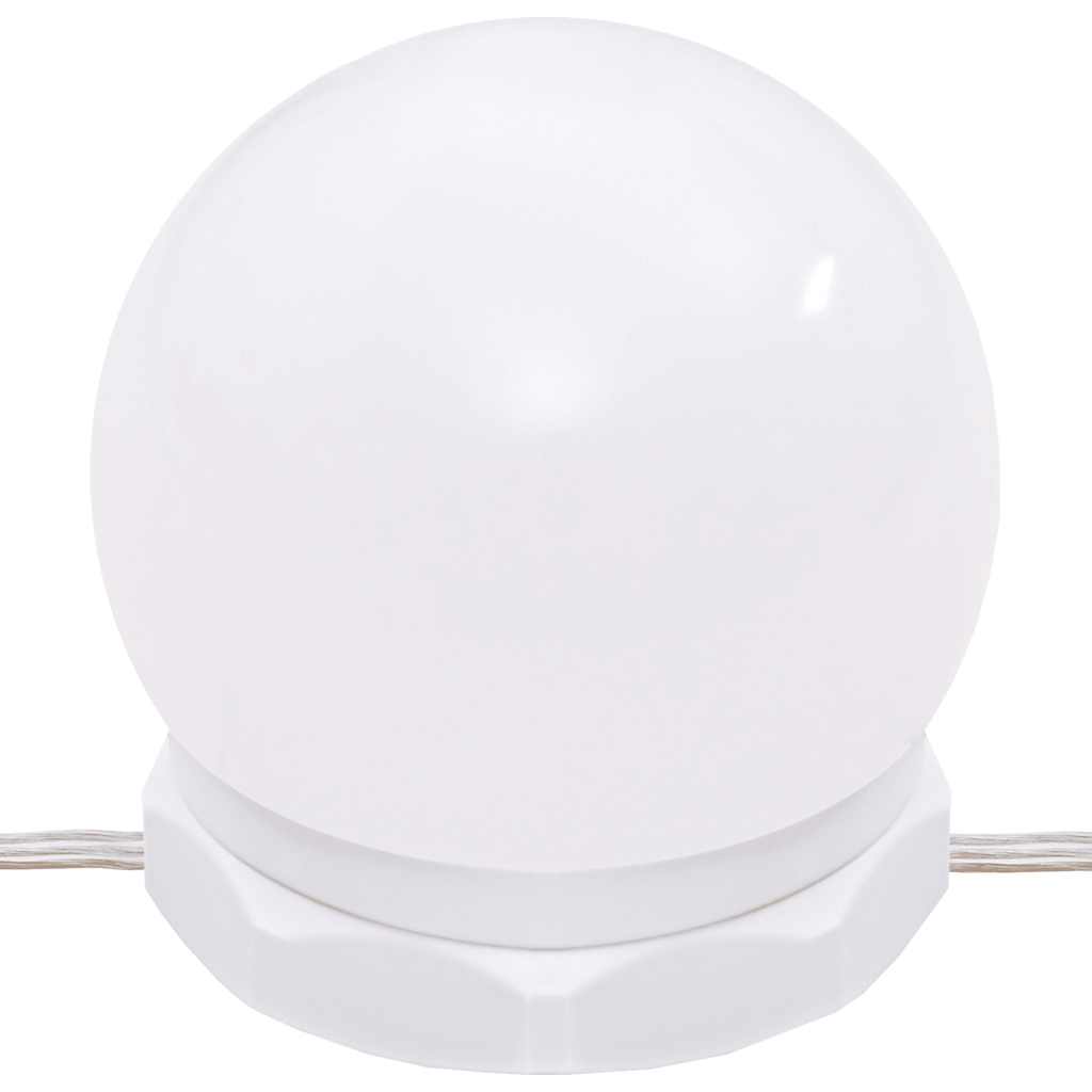 Schminktisch mit LED Weiß 60x40x140 cm