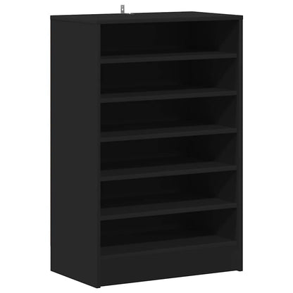 Schuhschrank Schwarz 60x35x92 cm Holzwerkstoff