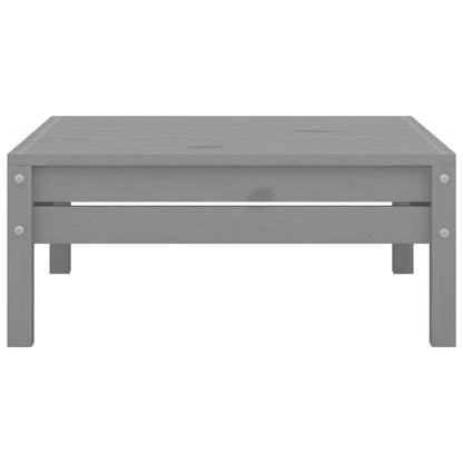 4-tlg. Garten-Lounge-Set Massivholz Kiefer Grau