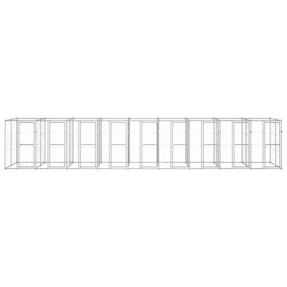 Outdoor-Hundezwinger Verzinkter Stahl 21,78 m²
