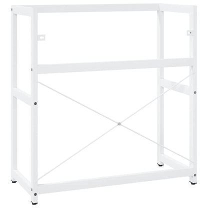 Badezimmer Waschtischgestell Weiß 79x38x83 cm Eisen