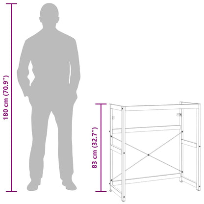 Badezimmer Waschtischgestell Weiß 79x38x83 cm Eisen