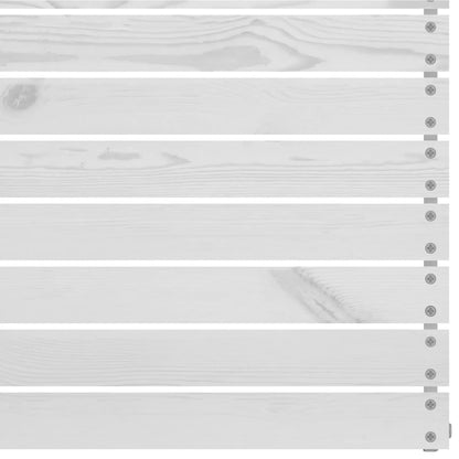 8-tlg. Garten-Lounge-Set Weiß Kiefer Massivholz