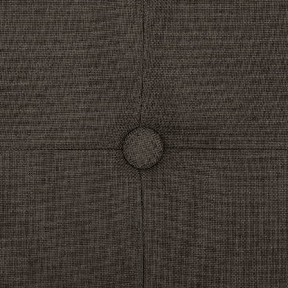 Faltbare Sitzbank mit Stauraum Dunkelbraun Leinenoptik