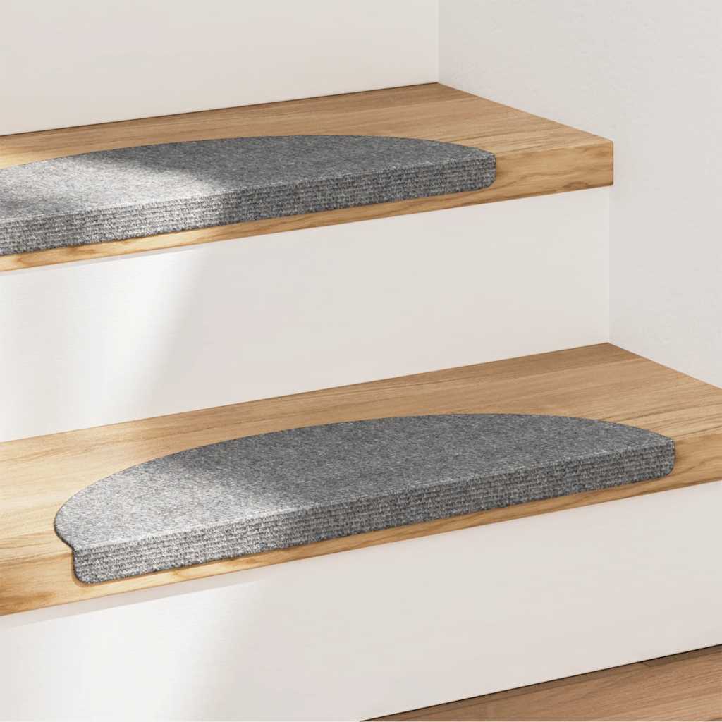 Stufenmatten Selbstklebend 15 Stk. 56x17x3 cm Grau