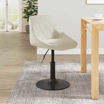 Esszimmerstuhl Creme Samt