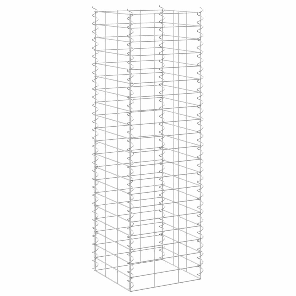 Gabionen-Hochbeete 3 Stk. 30x30x100 cm Eisen