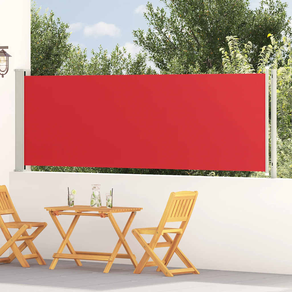 Seitenmarkise Ausziehbar 117x600 cm Rot