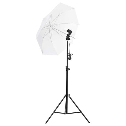 Fotostudio-Beleuchtung Set mit Hintergründen & Schirmen
