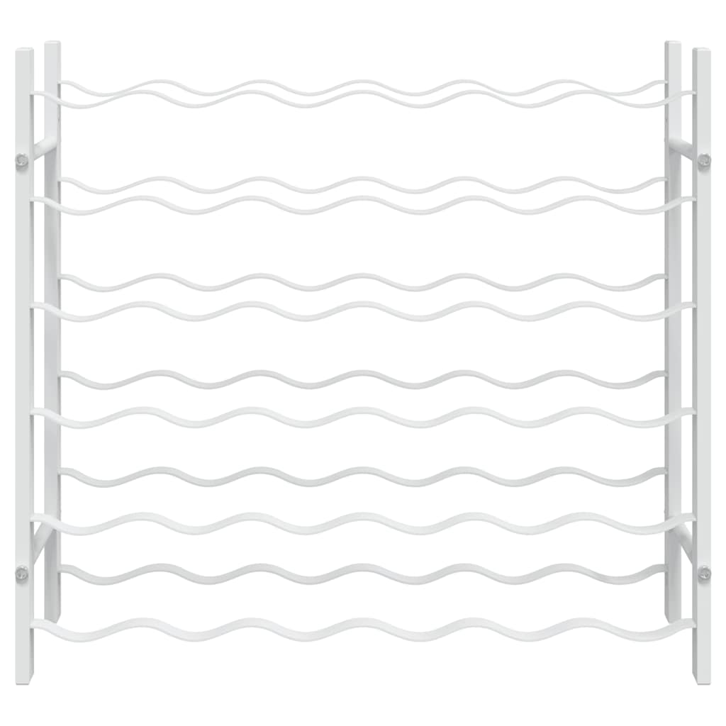 Weinregal für 36 Flaschen Weiß Metall