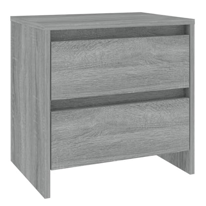 Nachttische 2 Stk. Grau Sonoma 45x34,5x44,5 cm Holzwerkstoff