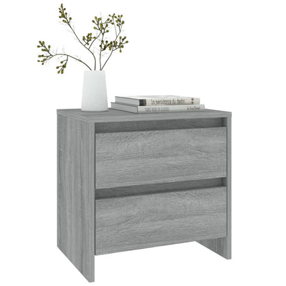 Nachttische 2 Stk. Grau Sonoma 45x34,5x44,5 cm Holzwerkstoff