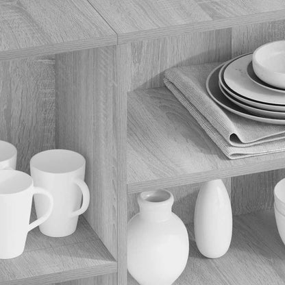 Sideboard Grau Sonoma 120x30x75 cm Holzwerkstoff