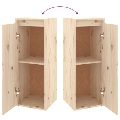 Wandschränke 2 Stk. 30x30x80 cm Massivholz Kiefer