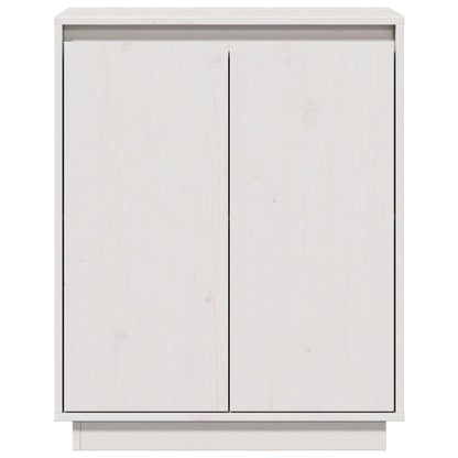 Sideboard Weiß 60x34x75 cm Massivholz Kiefer