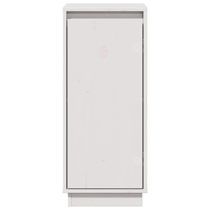 Sideboard Weiß 31,5x34x75 cm Massivholz Kiefer