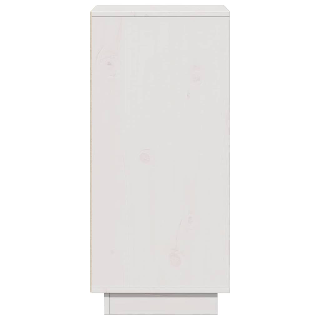 Sideboard Weiß 31,5x34x75 cm Massivholz Kiefer