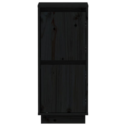 Sideboard Schwarz 31,5x34x75 cm Massivholz Kiefer
