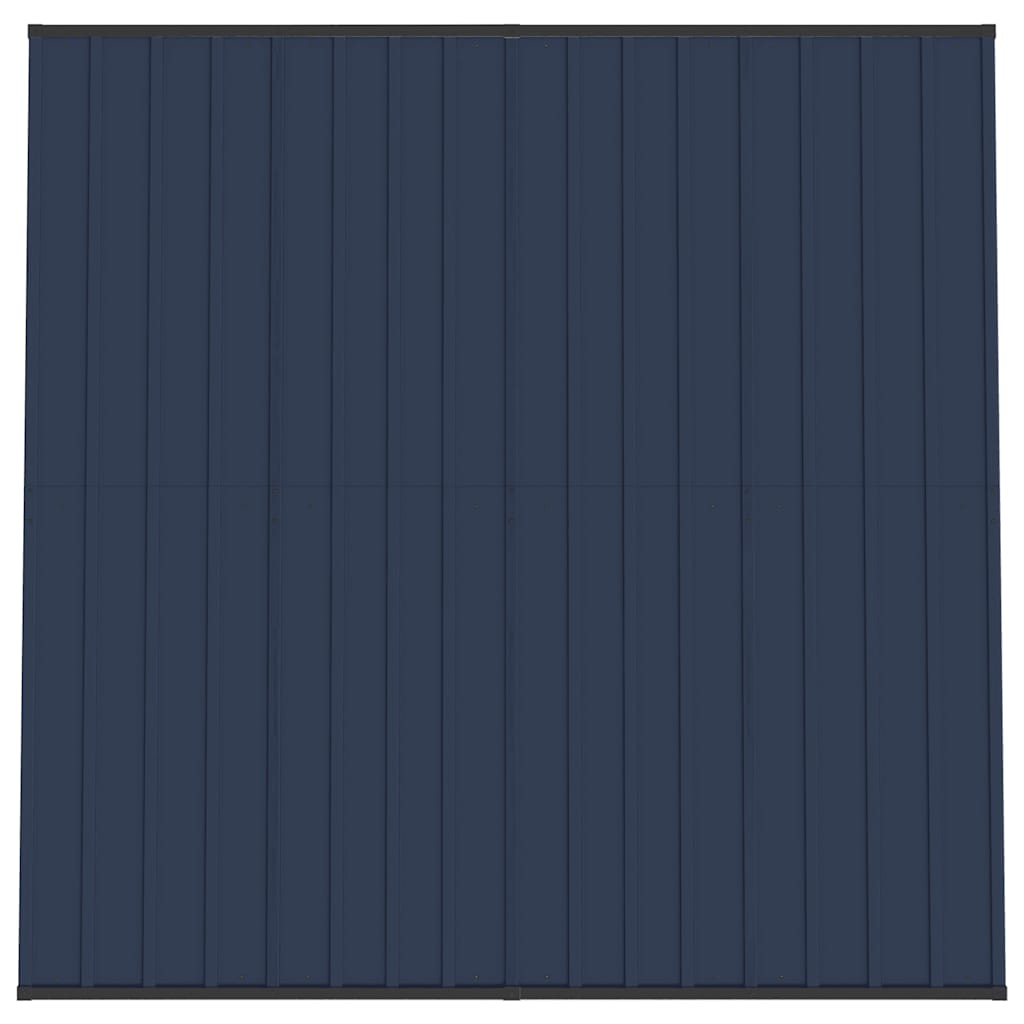 Outdoor-Hundezwinger mit Dach Stahl 3,69 m²