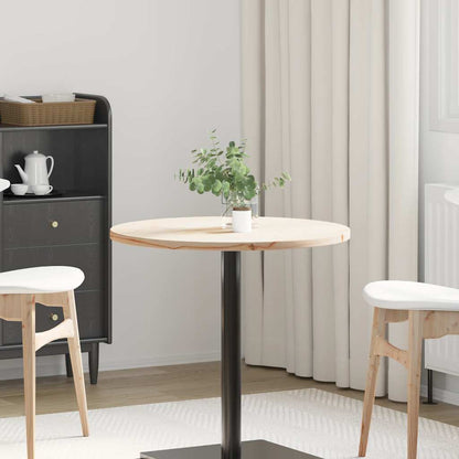 Tischplatte Ø70x2,5 cm Massivholz Kiefer